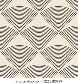 Trendy minimalist seamless pattern with abstract creative geometric composition