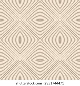 Trendy minimalist seamless pattern with abstract creative geometric composition