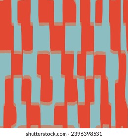 trendy minimalist seamless pattern with abstract hand drawn design Diagonal ikat stripes. Zigzag Geometric chevron abstract illustration, wallpaper. Tribal ethnic vector texture.