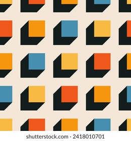 Patrón minimalista a la moda con composición geométrica abstracta y creativa