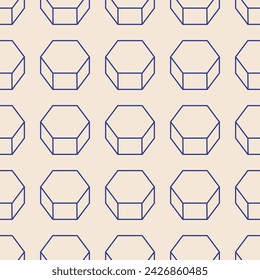 Trendy minimalist seamless pattern with abstract creative geometric composition