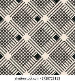 Trendy minimalist seamless pattern with abstract geometric creative artistic composition