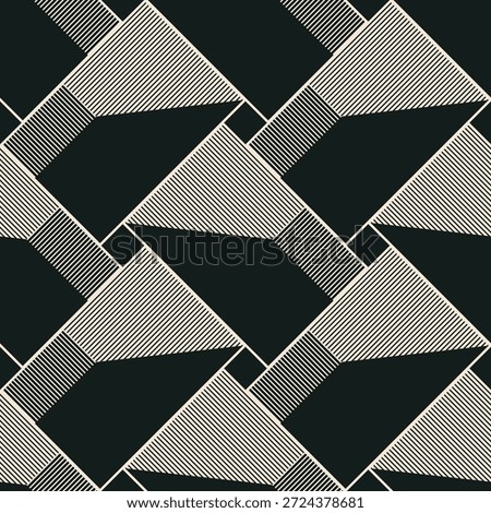 Trendy minimalist seamless pattern with abstract geometric creative artistic composition