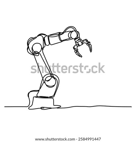 Trendy, minimalist style with single continuous line drawing. Line art outline drawing isolated on white background.