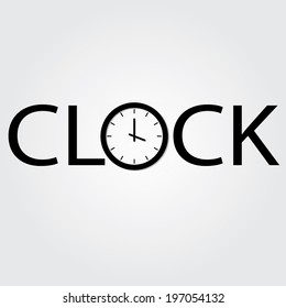 Trendy Minimalistic  Clock With Transparent Shadow
