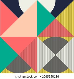 Trendy minimalistic creative design, modern abstract background. Geometric element. Good for cover, voucher, poster, flyer, banner. Vector stock illustration