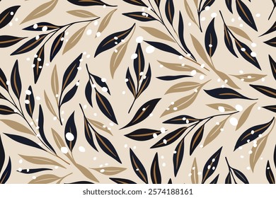 Trendy minimalistic floral background. Floral backdrop design
