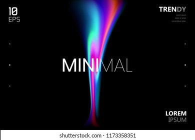 Fondo de degradado borroso de fluidos minimalistas de moda. Moderno telón de fondo para cartel, folleto, publicidad, cartel, tarjeta de invitación, festival de música, club nocturno, página de destino Webside