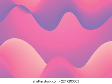 Trendy Minimalistic Fluid Blurred Gradient Background. Poster, Brochure, Advertisement, Banner
