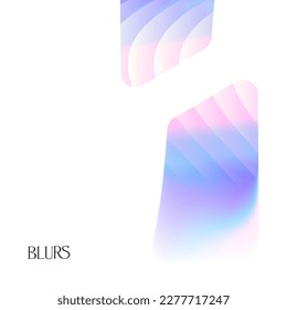 Trendy Minimalistic Fluid Blurred Gradient Background. Modern Backdrop template for Poster, Brochure, Advertising, Placard, Invitation Card, Music Festival, Night Club, Landing Page Webside. Vector