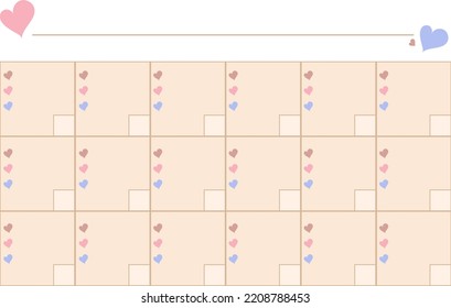 Trendy minimalistic planner template for a week, month in pastel colors. To-do list. School schedule, culinary menu. Daily planning.