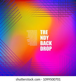 Trendy minimalistic vector background. Abstract mesh design. Future geometric patterns