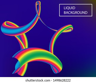 Trendy modern abstract background with a blend. Creative backdrop with simple muffled colors. Vector illustration concept. Blue, yellow, pink and green modern screen effective design for interface.