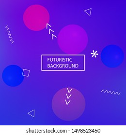 Trendy modern abstract background. Clean backdrop with colored bubbles and white shapes. Vector illustration pastel. Blue elegant and easy editable smooth banner template.