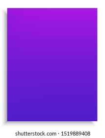 Trendy modern abstract background. Clean backdrop with smooth and soft shadow. Vector illustration space. Violet trendy and easy editable colored banner template.