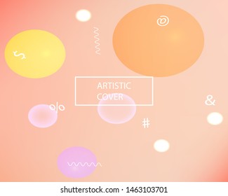 Trendy modern abstract background. Colorful backdrop with simple muffled colors. Vector illustration flyer. Pink elegant and easy editable smooth banner template.