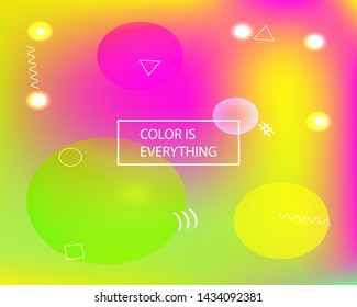 Trendy modern abstract background. Creative backdrop with bright rainbow colors. Vector illustration elements. Pink elegant and easy editable smooth banner template.