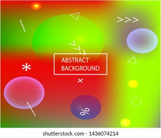 Trendy modern abstract background. Creative backdrop with bright rainbow colors. Vector illustration pastel. Red elegant and easy editable smooth banner template.