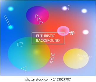 Trendy modern abstract background. Creative backdrop with simple muffled colors. Vector illustration elements. Blue elegant and easy editable smooth banner template.