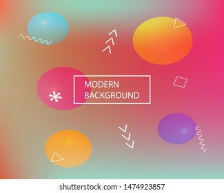 Trendy modern abstract background. Creative backdrop with simple muffled colors. Vector illustration art. Red elegant and easy editable smooth banner template.