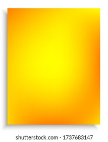 Modernes, abstraktes Ambiente. Kreativer Hintergrund mit glattem und sanftem Schatten. Textur der Vektorgrafik. Gelbe trendy und leicht editierbare farbige Bannervorlage.