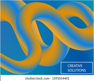 Trendy modern abstract background. Flat backdrop with colored bubbles and white shapes. Vector illustration concept. Blue elegant and easy editable smooth banner template.