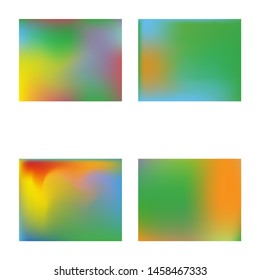 Trendy modern abstract background. Fluid backdrop with simple muffled colors. Vector illustration flyer. Green elegant and easy editable smooth banner template.