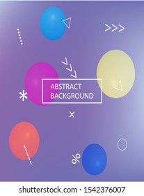 Trendy modern abstract background. Fluid backdrop with colored bubbles and white shapes. Vector illustration art. Green elegant and easy editable smooth banner template.