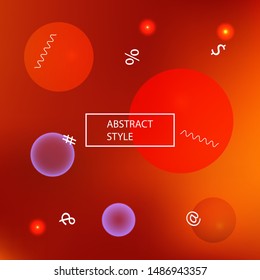 Trendy modern abstract background. Fresh backdrop with simple muffled colors. Vector illustration texture. Red elegant and easy editable smooth banner template.
