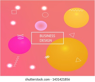 Trendy modern abstract background. Light backdrop with bright rainbow colors. Vector illustration layout. Pink elegant and easy editable smooth banner template.