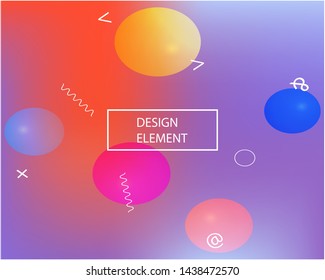 Trendy modern abstract background. Light backdrop with bright rainbow colors. Vector illustration art. Violet elegant and easy editable smooth banner template.