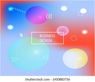 Trendy modern abstract background. Light backdrop with simple muffled colors. Vector illustration flyer. Blue elegant and easy editable smooth banner template.