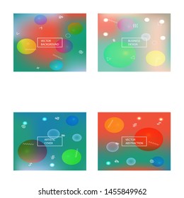 Trendy modern abstract background. Light backdrop with simple muffled colors. Vector illustration layout. Green elegant and easy editable smooth banner template.