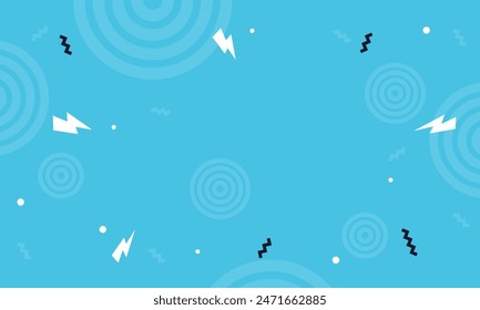Trendy modern abstract background with memphis elements