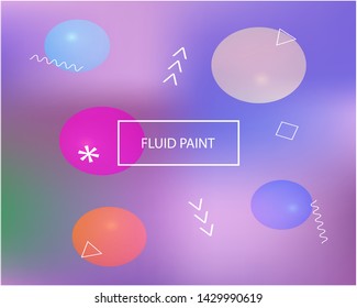 Trendy modern abstract background. Minimal backdrop with bright rainbow colors. Vector illustration pastel. Pink elegant and easy editable smooth banner template.