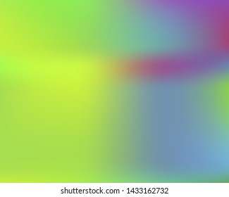 Trendy modern abstract background. Minimal backdrop with bright rainbow colors. Vector illustration flyer. Green elegant and easy editable smooth banner template.