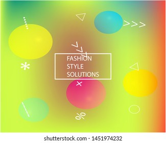 Trendy modern abstract background. Minimal backdrop with simple muffled colors. Vector illustration flyer. Green elegant and easy editable smooth banner template.
