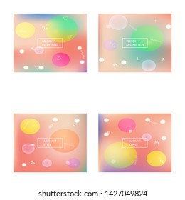 Trendy modern abstract background. Simple backdrop with bright rainbow colors. Vector illustration elements. Pink elegant and easy editable smooth banner template.