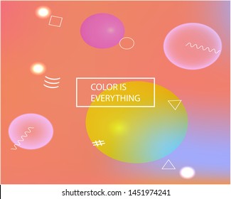 Trendy modern abstract background. Simple backdrop with simple muffled colors. Vector illustration texture. Pink elegant and easy editable smooth banner template.