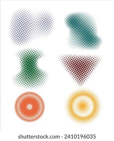 Trendy modern abstract background With Simple Shapes, Objects, Figures. Colorful Geometric Pattern. Trendy vector graphic elements for design. Modern monochrome print brutalism.  Fun colorful seamless