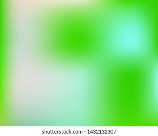 Trendy modern abstract background. Vector illustration pastel. Fluid backdrop with bright rainbow colors. Green elegant and easy editable smooth banner template.