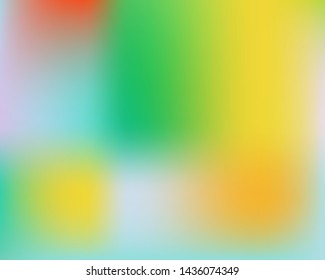 Trendy modern abstract background. Vector illustration vintage. Vibrant backdrop with bright rainbow colors. Yellow elegant and easy editable smooth banner template.