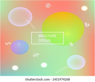 Trendy modern abstract background. Vector illustration pastel. Flat backdrop with simple muffled colors. Pink elegant and easy editable smooth banner template.