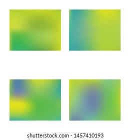 Trendy modern abstract background. Vector illustration flyer. Fresh backdrop with simple muffled colors. Green elegant and easy editable smooth banner template.