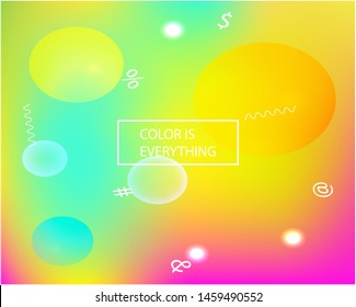 Trendy modern abstract background. Vector illustration texture. Light backdrop with simple muffled colors. Yellow elegant and easy editable smooth banner template.