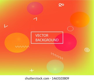 Trendy modern abstract background. Vector illustration flyer. Flat backdrop with simple muffled colors. Red elegant and easy editable smooth banner template.