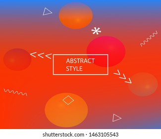 Trendy modern abstract background. Vector illustration vintage. Simple backdrop with simple muffled colors. Red elegant and easy editable smooth banner template.