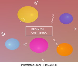Trendy modern abstract background. Vector illustration flyer. Light backdrop with simple muffled colors. Pink elegant and easy editable smooth banner template.