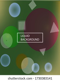 Trendy modern abstract background. Vector illustration layout. Colorful backdrop with colored bubbles and white shapes. Violet elegant and easy editable smooth banner template.