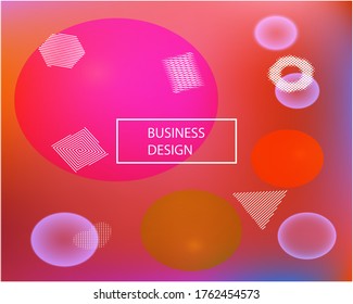Trendy modern abstract background. Vector illustration space. Liquid backdrop with colored bubbles and white shapes. Brown elegant and easy editable smooth banner template.